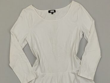 białe bluzki z długim rękawem z dekoltem: Bluzka Damska, L, stan - Dobry