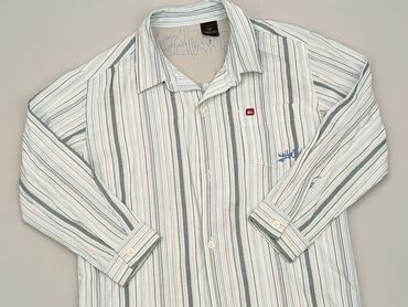 biała koszula hm: Shirt 7 years, condition - Very good, pattern - Striped, color - White