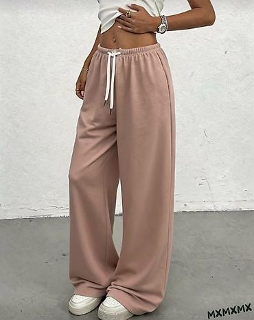 Donji deo: Ženske široke trenerke – više boja - Kroj: wide-leg/oversized, ravna i — 7