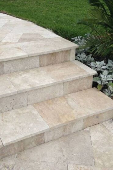 Mərmər: Hər növ və hər ölçüdə travertin pilləkən, fasad, mozaikaların satışı — 16