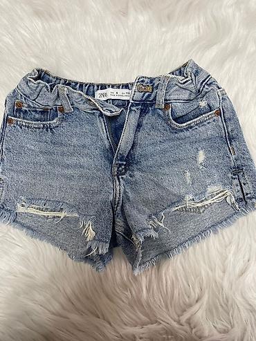 Şortlar: ZARA uşaq denim şortu - Brend: ZARA - Model: cins şort, dizaynı — 1