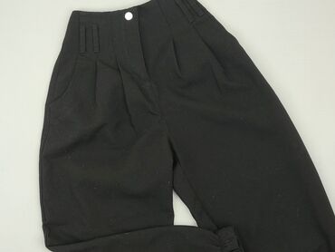 bershka bluzki w kwiaty: Material trousers, Bershka, 2XS (EU 32), condition - Good