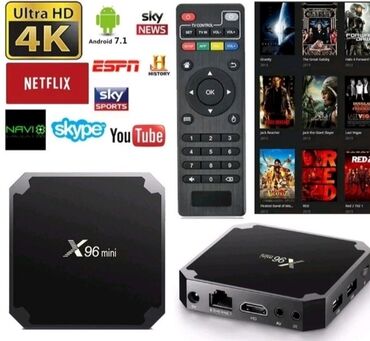 android tv boxlar: Android tv boxb x96 2/16.ip kanallar hediyye