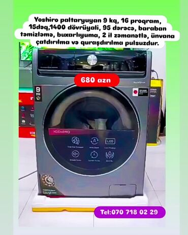 Paltaryuyan maşınlar: Paltaryuyan maşın 6 kq, Yeni, Pulsuz çatdırılma — 3