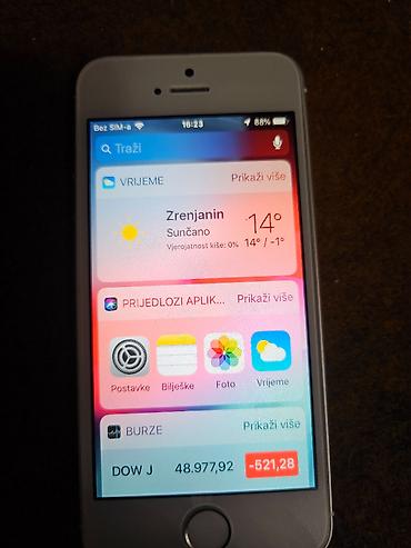 Apple iPhone: Apple iPhone 5S sivi/srebrni sa 16 gb memorije baterija dobra sim — 11