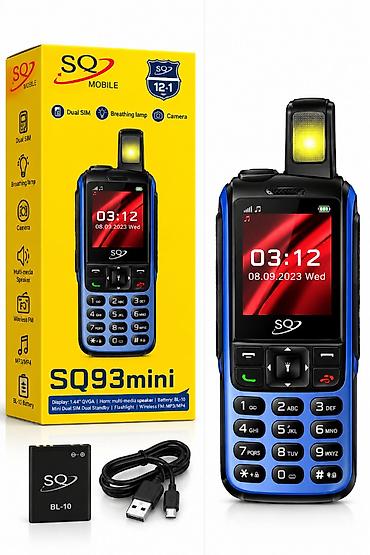 SQ Mobile SQ93 mini düyməli telefon Xüsusiyyətlər: - Ekran: 1.44"