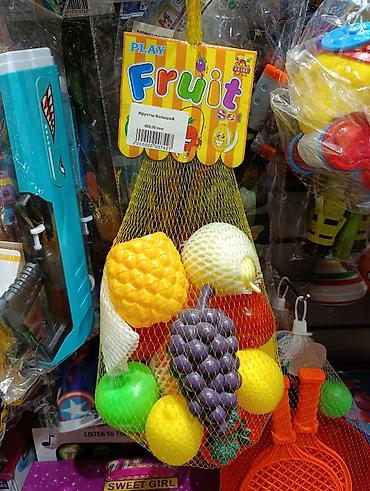 яркие: Игровой набор «PLAY Fruit Set» — большой сет пластиковых фруктов в — 1