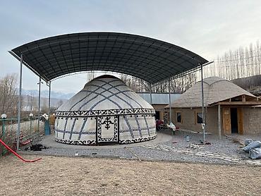 Аренда юрт: Аренда юрты, Каркас Деревянный, 85 баш, Казан, Посуда, С полом — 12