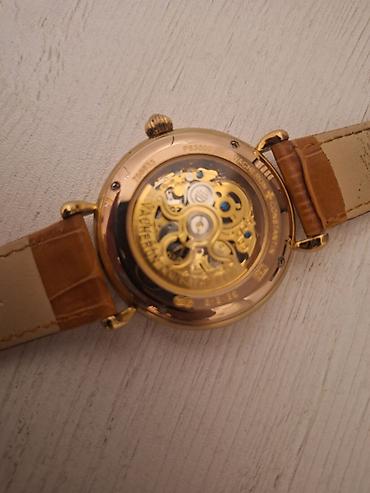 deri sumka: Vacheron Constantin mexaniki qol saatı – skeleton dizaynlı, qızılı ton — 2