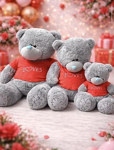 мишек: ​🧸 Мишки Тедди в красных футболках «LOVE» — Идеальный подарок! 🧸 — 1
