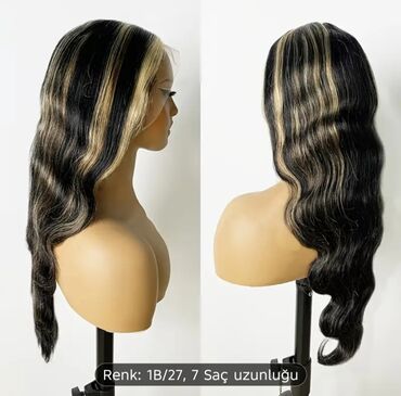 Təbii saçlar, pariklər: Parik, Təbii, Yeni — 5