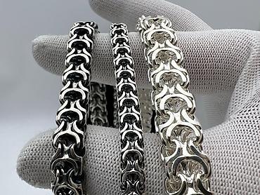 Серебряные цепочки: Браслеты плетение "Рамзес" Изготовление Цепей и Браслетов ⛓️💎 Серебро — 3