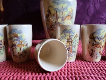 Čaše: Servis nov FS za zestoko pice iz 40 do 60ih. godina. Servis — 6