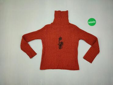 Sweter, S (EU 36), wzór - Jednolity kolor, kolor - Czerwony