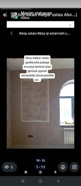 Digər ixtisaslar: Aboy və malyar xidmətləri - Divar kağızlarının (aboy) professional — 3