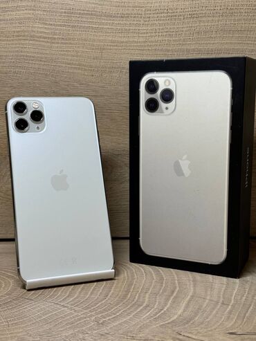 Apple iPhone: IPhone 11 Pro Max, 64 GB, Matte Silver, Face ID, Sənədlərlə