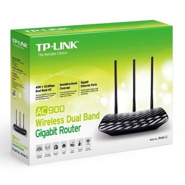 optik: Wifi router TP LINK AC900 DUAL BAND GIGABIT ARCHER C2 Məhsulun kodu
