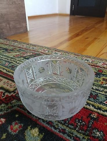 Digər dəstlər və servizlər: Kəsimli şüşə qablar dəsti - Material: qalın, şəffaf kəsimli şüşə - — 11