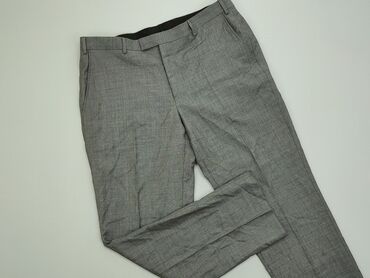Spodnie: Spodnie 6XL (EU 52), stan - Bardzo dobry, wzór - Jednolity kolor, kolor - Szary