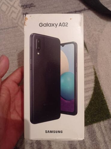 флай телефон 120: Samsung Galaxy A02, Б/у, 32 ГБ, цвет - Черный, 2 SIM