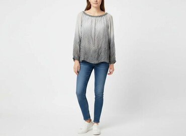dzianinowa bluzki z długim rękawem: Women's blouse, size S