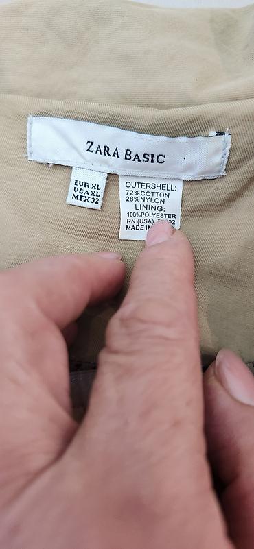 pull bear: Пальто, Классика, Осень-весна, Твид, Длинная модель, Карманы накладные, M — 4