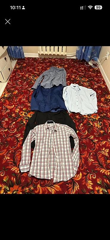 мужские рубашки лучшие бренды: Мужская рубашка, S, M, L, Bershka, Новый, Самовывоз — 1