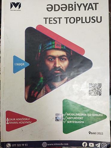 manqa kitab: Məhsul: “Ədəbiyyat Test Toplusu” (I nəşr) Çox az işlənib, idealdır✅ — 1