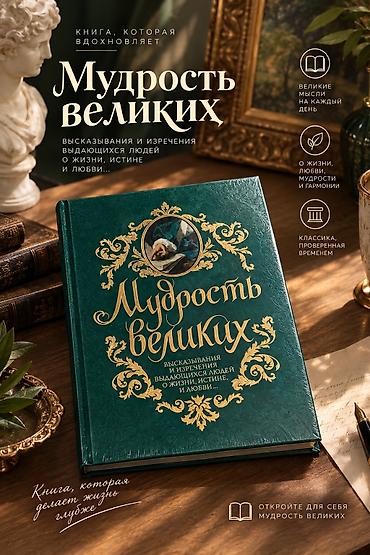 77 тайн: Книга «Мудрость великих» Что внутри: - Сборник высказываний и — 1