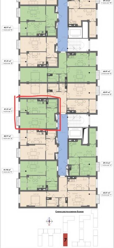 ищу 1 ком кв: 1 комната, 42 м², Элитка, 3 этаж, ПСО (под самоотделку)