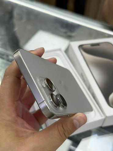 iphone 11 osh: IPhone 15 Pro Max, Б/у, 512 ГБ, Natural Titanium, Коробка, 89 % — 3