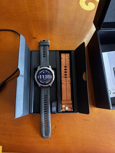 часы спортивные противоударные водонепроницаемые: Спорттук сааттар саат, Garmin, GPS, Альтиметр, Барометр, Суу өткөрбөөчү, Асыл нуска, Башка түзүлүштөр менен сихрондоштуруу, Эркектердики, Колдонулган