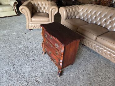 Stilske komode: Barokna komoda sa 3 fioke - Materijal: masivno drvo, bogata topla — 9