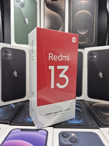 Redmi: Redmi, Redmi 13, Новый, 128 ГБ, цвет - Синий, В рассрочку, 1 SIM, 2 SIM