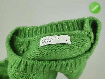 sweter w serca h: Papaya, Sweter damski, rozmiar XS — 4