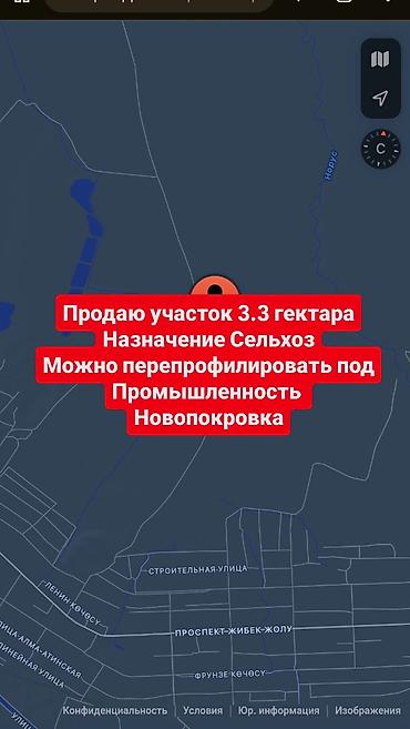 Продаю участок 3.3 гектара в Новопокровке Назначение сельхоз (можно
