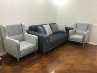 аренда столов и стульев бишкек: İşlənmiş, Divan, 2 kreslo
