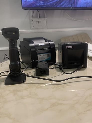 3d print: Kassa avadaniiqı POS avadanlıq dəsti – barkod skaneri, etiket — 1