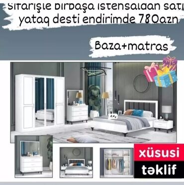 delloro mebel instagram: 2 təknəfərlik çarpayı, Dolab, Termo, 2 tumba, Azərbaycan, Yeni