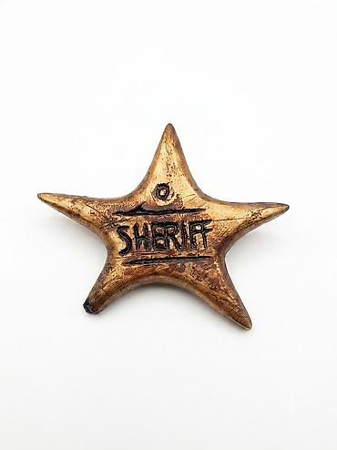 кожаный чехол: Набор в стиле Дикого Запада: значок «Sheriff» и чехол для зажигалки — 2