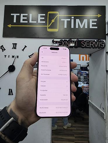 note 15 pro plus: IPhone 15 Pro, 128 GB, Natural Titanium, Zəmanət, Simsiz şarj, Face ID — 3