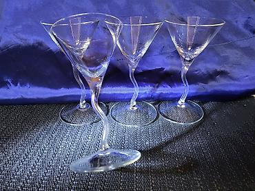 koktel set: Case kristal,z-stem"za zestoko pice iz 1980/90ih.god. Case za — 6