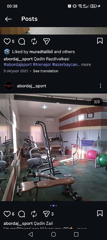 sta su baseni: Abordaj Sport – Kişi Zalı və Qadın zali(Ayrı) İcarəyə verilir Ünvan — 6