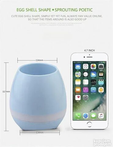 Zvučnici i stereo sistemi: *** AKCIJA *** #2290 SAKSIJA Bluetoth zvučnik Smart Music Flowerpot – — 5