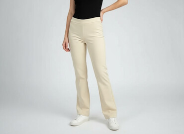 ccc buty z futerkiem: Sinsay, Material trousers for women, size S (EU 36)