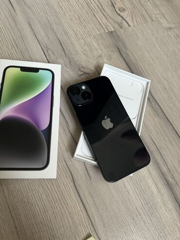 нарын телевизор: IPhone 14, Жаңы, 128 ГБ, Кабель, Куту, 100 %