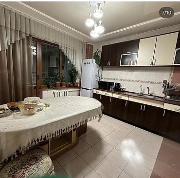 возможно обмен с доплатой мне: 3 комнаты, 98 м², Учкун мкр 106 серия улучшенная, 4 этаж, Евроремонт — 3