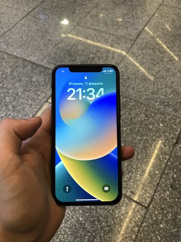 iphone 14 цена бишкек: IPhone X, Колдонулган, 64 ГБ, Кара, Заряддоочу түзүлүш, Коргоочу айнек, Каптама, 84 %