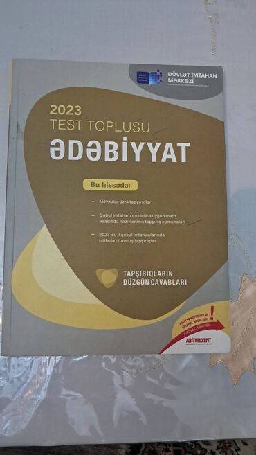 Digər kitablar və jurnallar: Məhsul: 2023 “Ədəbiyyat – Test Toplusu” Nəşriyyat/İstehsalçı: Dövlət
