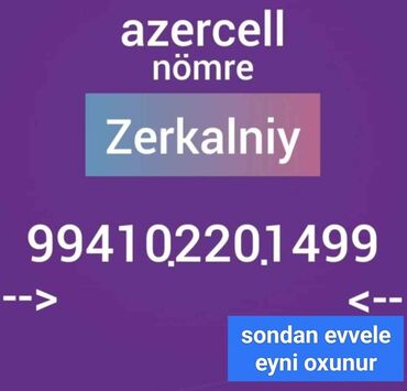 masin.nomreleri: Nömrə: ( 010 ) ( 2201499 ), Yeni